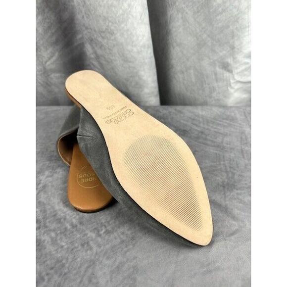 Andre Assous Womens Tiana Almond Toe Flat Mules Loafers Graphite Suede Size 8.5 - Picture 4 of 6